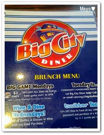 【Restaurant】 Big City Diner のロコモコ
